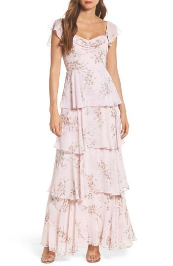 Women's Wayf Abby Off The Shoulder Tiered Dress