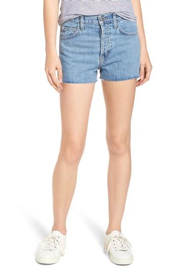 Women's Current/elliott Ultra High Waist Shorts - Blue