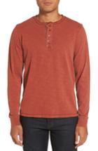 Men's Jeremiah 'penn' Slub Jersey Henley - Red