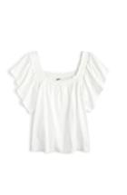 Women's J.crew Smocked Top, Size - White