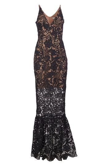 Women's Dress The Population Sophia Crochet Lace Mermaid Gown