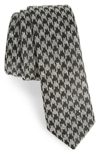Men's The Tie Bar Houndstooth Thrill Silk Tie