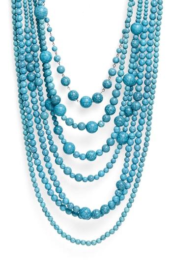 Women's Natasha Big Bertha Beaded Multistrand Necklace
