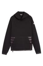 Men's Moncler Maglia Quilted & Knit Hoodie, Size - Black