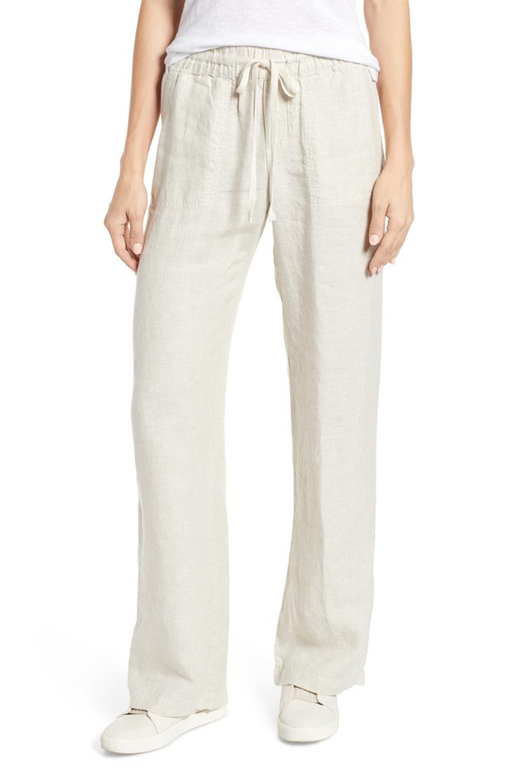 Women's Caslon Linen Pants - Beige