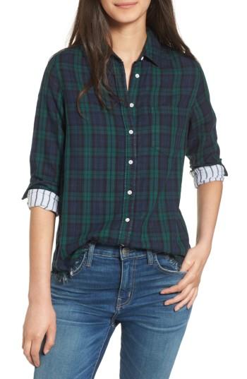 Women's Dl1961 Mercer & Spring Frayed Shirt - Green