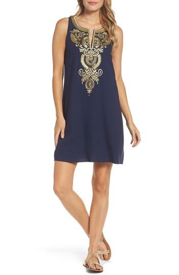 Women's Lilly Pulitzer Aubra Embroidered Shift Dress