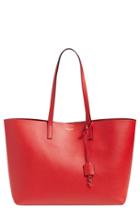 Saint Laurent 'shopping' Leather Tote - Red