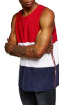 Men's Topman Towelling Tape Tank Top - Red