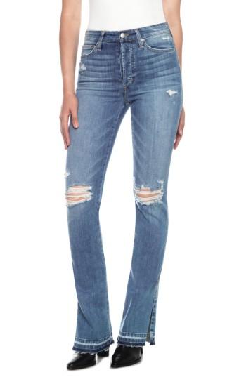Women's Joe's Microflare Ripped Bootcut Jeans - Blue