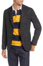 Men's 1901 Extra Trim Fit Wool Blend Soft Coat R - Black