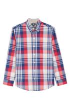 Men's Cutter & Buck Cooper Non-iron Plaid Sport Shirt - Pink