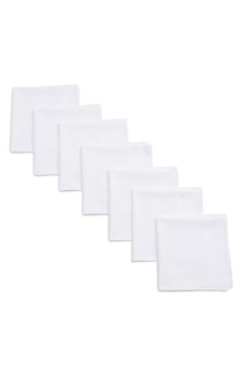 Men's Nordstrom Men's Shop 13-pack Handkerchiefs, Size - White