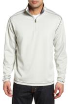 Men's Cutter & Buck Evergreen Reversible Quarter Zip Pullover - Grey