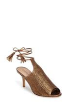 Women's Charles By Charles David Niko Ankle Tie Sandal .5 M - Brown