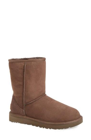 Women's Ugg 'classic Ii' Genuine Shearling Lined Short Boot M - Brown