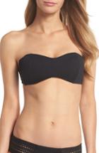 Women's Robin Piccone Perla Bandeau Bikini Top - Black