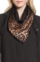 Women's Vince Camuto Ombre Leopard Silk Scarf