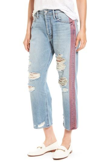 Women's Mother The Thrasher Crop Twill Pants - Blue