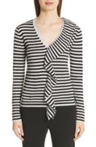 Women's Max Mara Dingo Stripe Silk & Cashmere Sweater - Blue