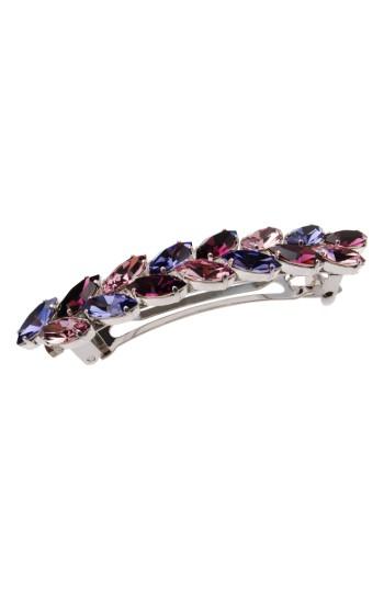 L. Erikson Large Ivy Swarovski Crystal Barrette