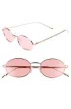 Women's Prive Revaux X Madelaine Petsch The Candy 50mm Round Sunglasses - Gold/ Burn Red