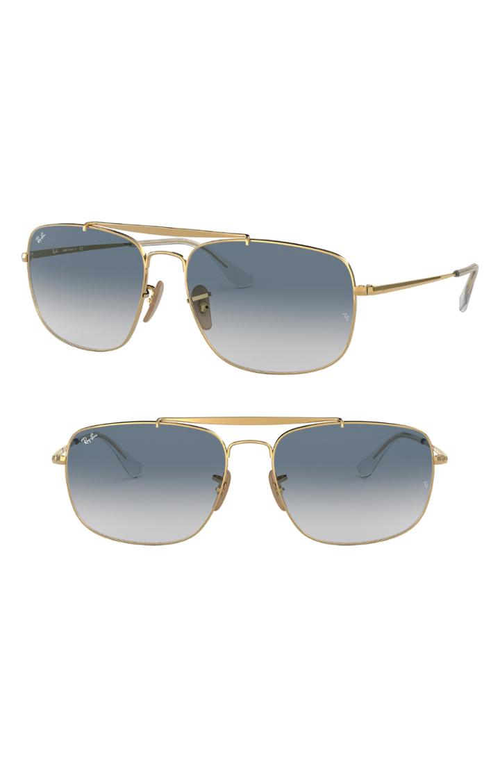 Men's Ray-ban The Colonel 61mm Aviator Sunglasses - Gold