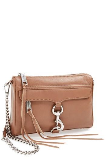 Rebecca Minkoff 'mini Mac' Crossbody Bag Taupe/ Taupe