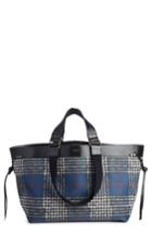 Isabel Marant Wardy Plaid Tote - Blue