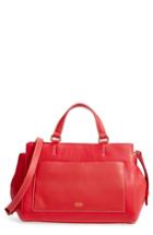 Frances Valentine Anna Leather Top Handle Satchel - Black