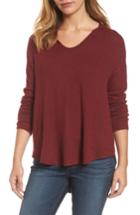 Women's Caslon High/low Hoodie - Red