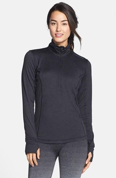 Women's Brooks 'dash' Half Zip Jacket - Black