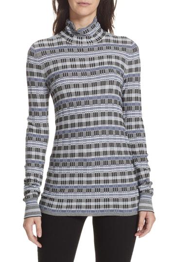 Women's Theory Prosecco Fitted Turtleneck, Size - Black