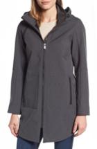 Women's Kristen Blake Stand Collar Raincoat With Detachable Hood - Beige
