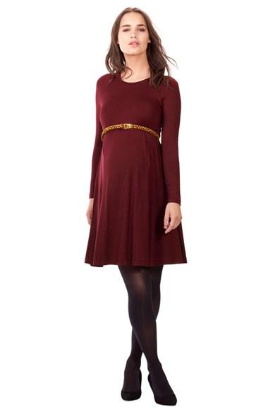 Women's Isabella Oliver 'danbury' Belted Maternity Skater Dress