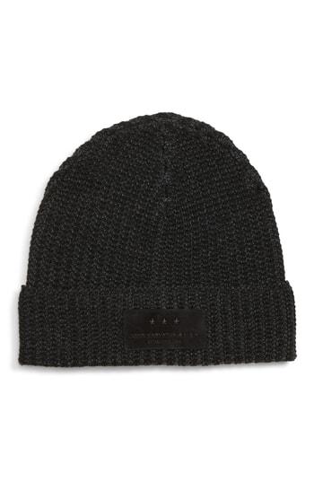 Men's John Varvatos Star Usa Plated Merino Wool Beanie - Black