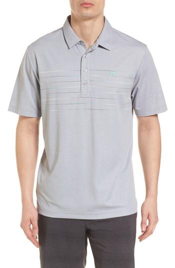 Men's Travis Mathew Good Good Polo Shirt - Grey