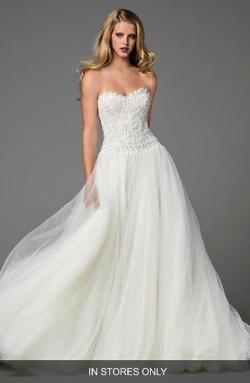 Women's Watters Marlia Embellished Charmeuse Gown