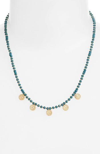 Women's Anna Beck Blue Quartz Reversible Beaded Necklace