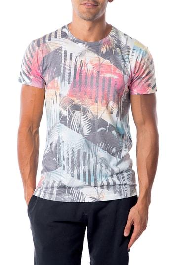 Men's Sol Angeles Deco Palms Print T-shirt - White