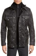 Men's Burberry Brit 'garrington' Quilted Field Jacket - Black