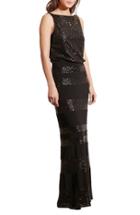 Women's Lauren Ralph Lauren Sequin Mesh Blouson Gown