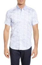 Men's Robert Graham Gilby Print Sport Shirt, Size - White
