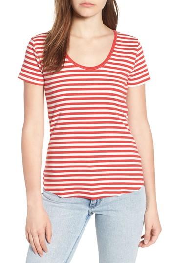 Women's Socialite Stripe Tee - Red