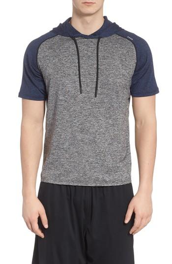 Men's Sodo Quad Short Sleeve Hoodie - Blue