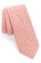 Men's Nordstrom Men's Shop Floral Tie, Size - Red