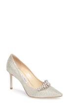 Women's Jimmy Choo Romy Crystal Embellished Pump Us / 35eu - Metallic