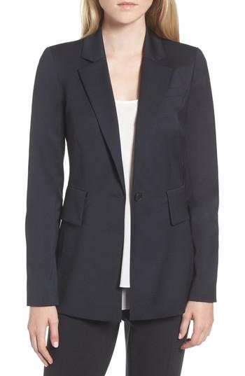 Women's Lewit Square Shoulder Suit Jacket - Blue