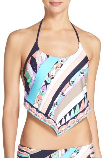 Women's Trina Turk Electric Wave Tankini Top