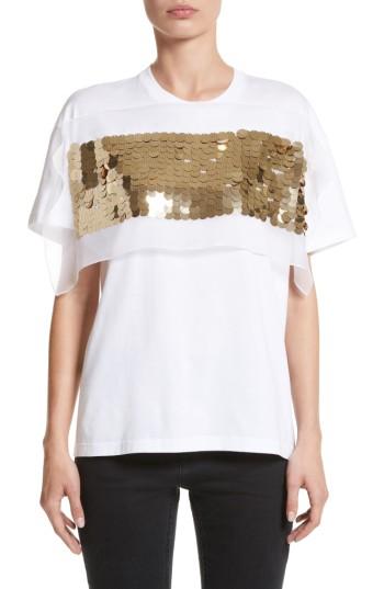 Women's Christopher Kane Sequin Tee - White